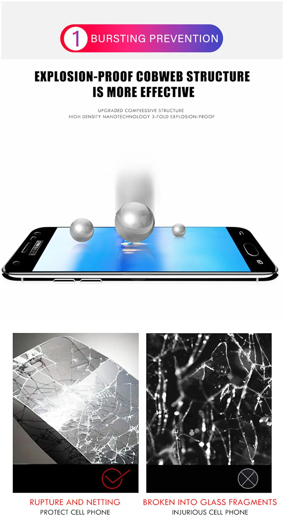 3 шт. защитный Стекло на samsung Galaxy A7 A5 A8 A9 A6 плюс Экран протектор 2.5D закаленное Стекло для J4 J6 J8
