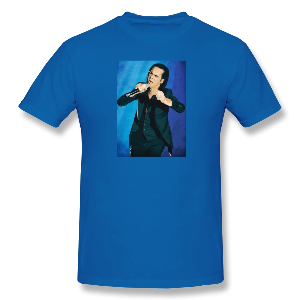 

2021 Summer Men's T-shirt Music Portrait Print Short Sleeve Harajuku Hip Hop Trend Streetwear Oversized Men's T-shirt Top