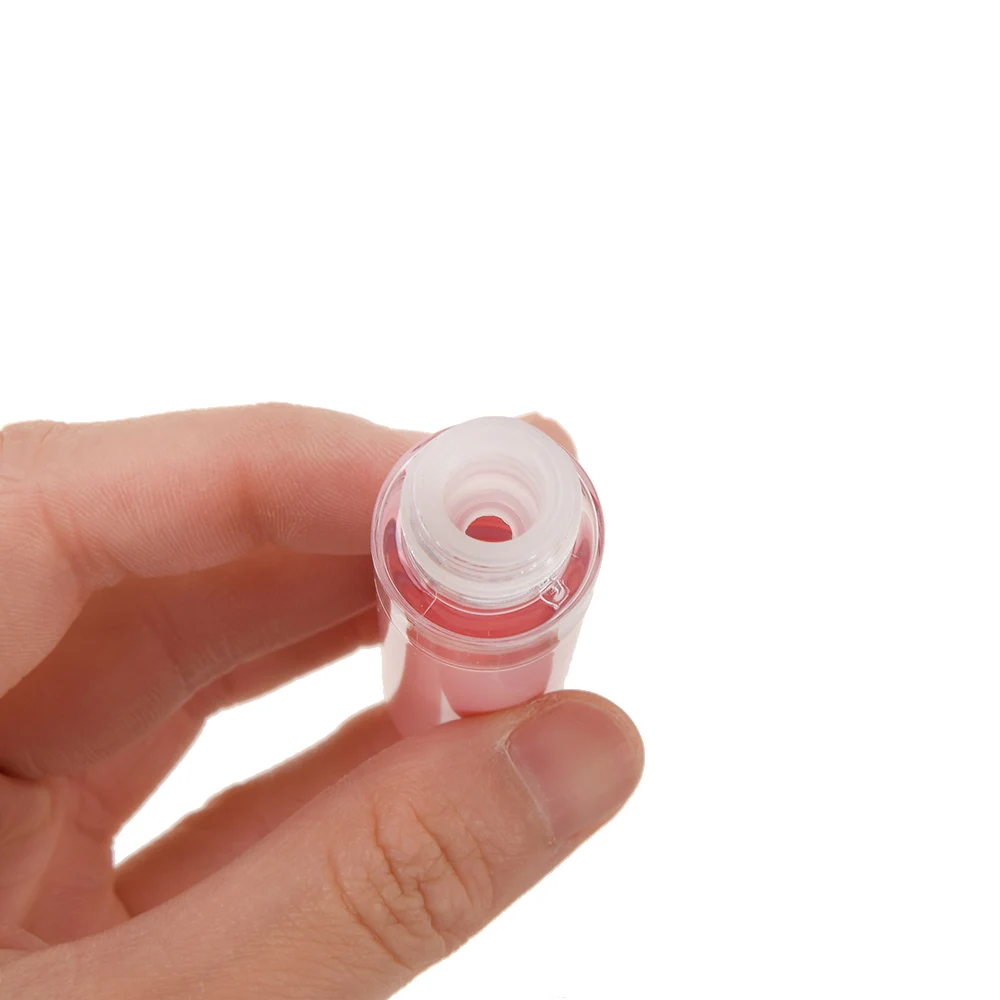 

5 Pcs 6ml Pink Empty Lip Gloss Tubes With Gold Heart Shape Top Diy Lipstick Cosmetic Packaging Container
