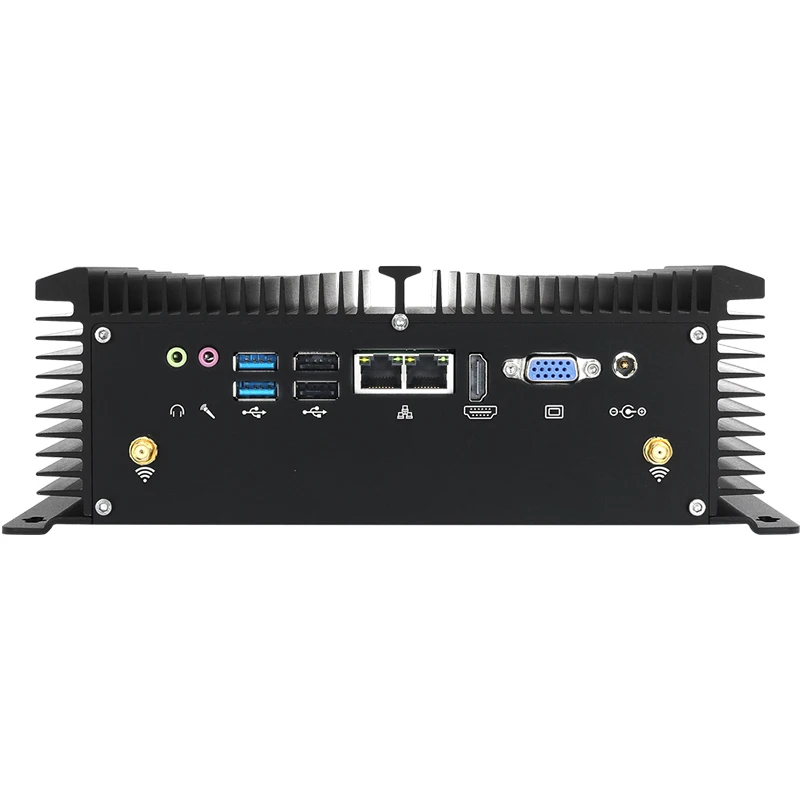 Verkauf Intel Core I5-4200U I7-4500U Industrielle Mini PC 6 * RS232/422/485 8 * USB 2 * LAN WiFi 4G LTE HDMI VGA Fanless Windows 10 IoT Linux