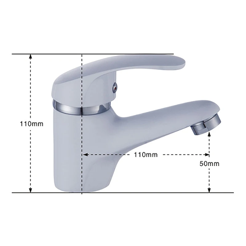 Смеситель для ванных комнат из латуни с хромированным покрытием, для раковины, с горячей и холодной водой, мини-стильный и элегантный.