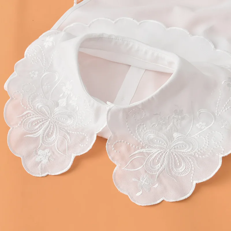 

Fashion Academy Girls' Style Embroidered Lace Go With Blouse False CollarHarajuku Detachable Lace Women's Apparel Accessories