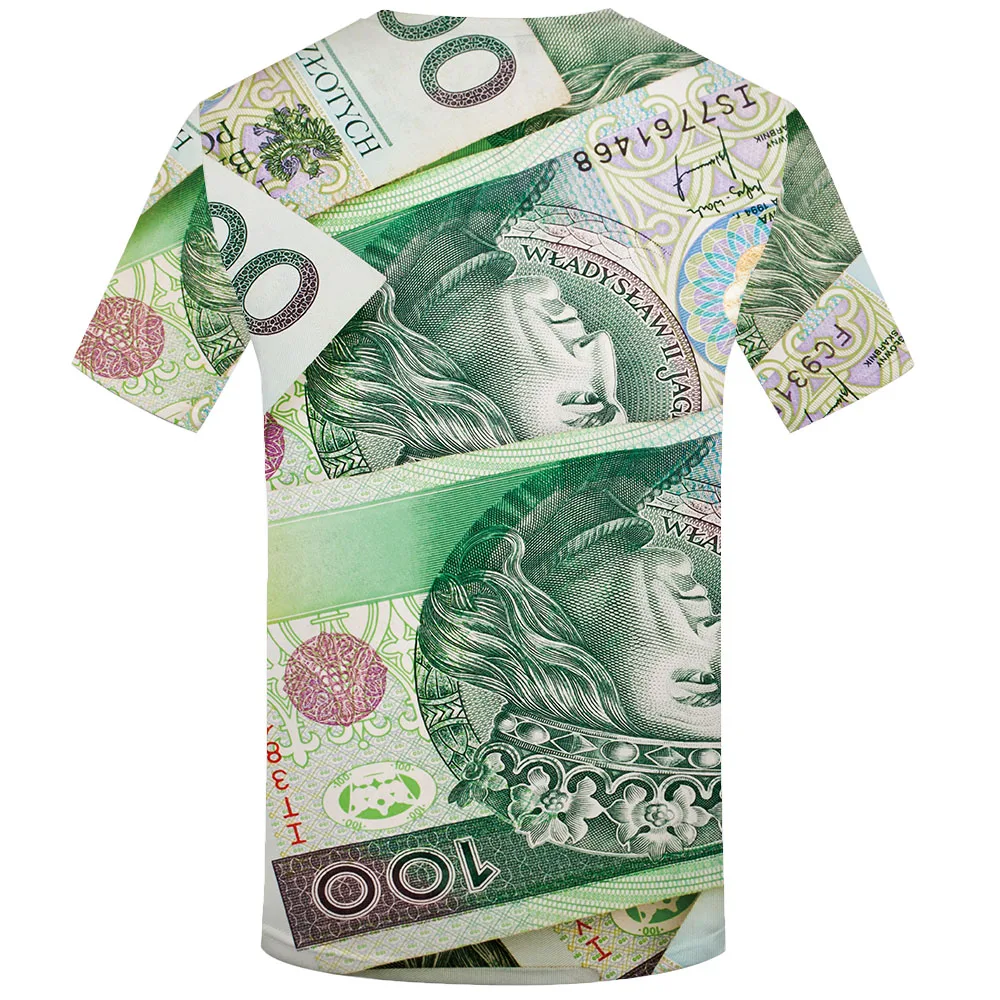 

Funny T shirts Money T shirt Men Poland Shirt Print Harajuku Tshirts Casual Gothic Tshirt Printed Colorful T-shirts 3d