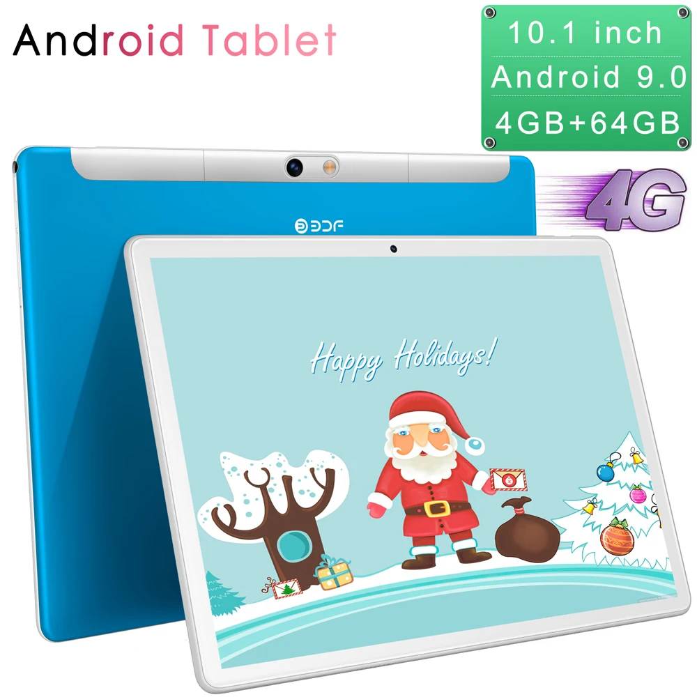 

BDF 10.1 Inch 4GB+64GB Android 9.0 Tablet Android PC Device 3G 4G LTE Phone Call Octa Core Bluetooth Dual SIM WiFi GPS Tablet pc
