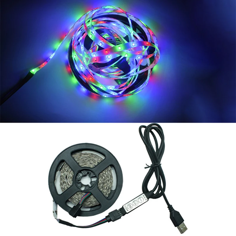 

Светодиодные светильник ты, гибкая лента, полоса RGB, Диодная лента для телевизора, подсветильник ка экрана, светодиодная комнатная лампа для...