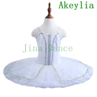 white professional ballet tutu for children girls pre professional classical ballet dance costume dress swan lake ballet dance
