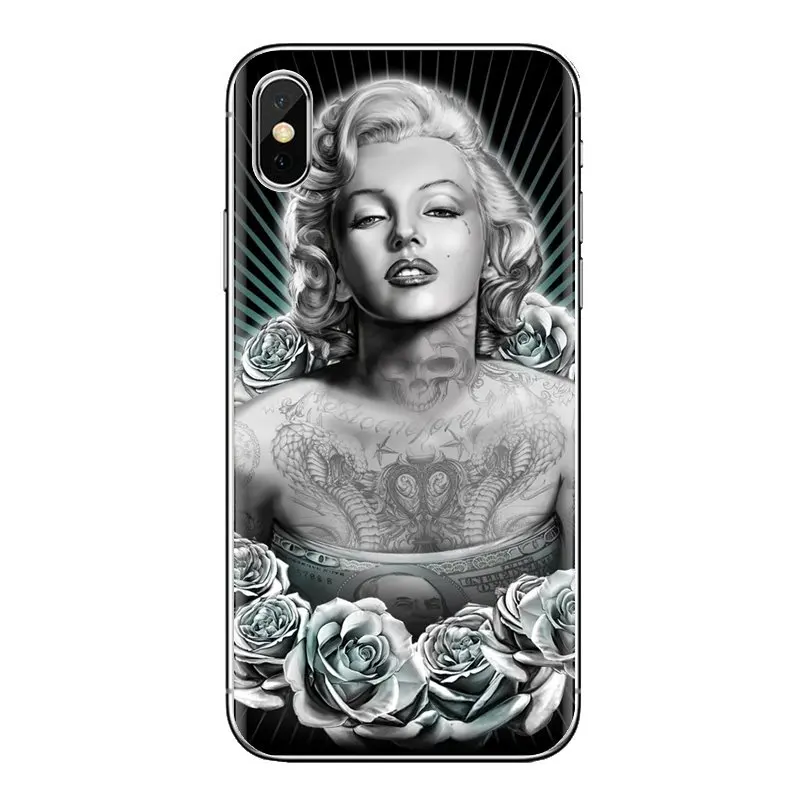 Для samsung Galaxy S2 S3 S4 S5 MINI S6 S7 edge S8 S9 Plus Note 2 3 4 5 8 Coque Fundas Мэрилин Монро сексуальные