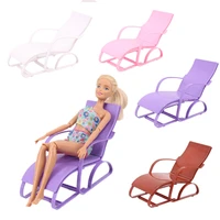doll barbies dollhouse furniture beach lounge chair for barbies doll dream house garden beach chair doll accessories%e2%80%8b girls toy