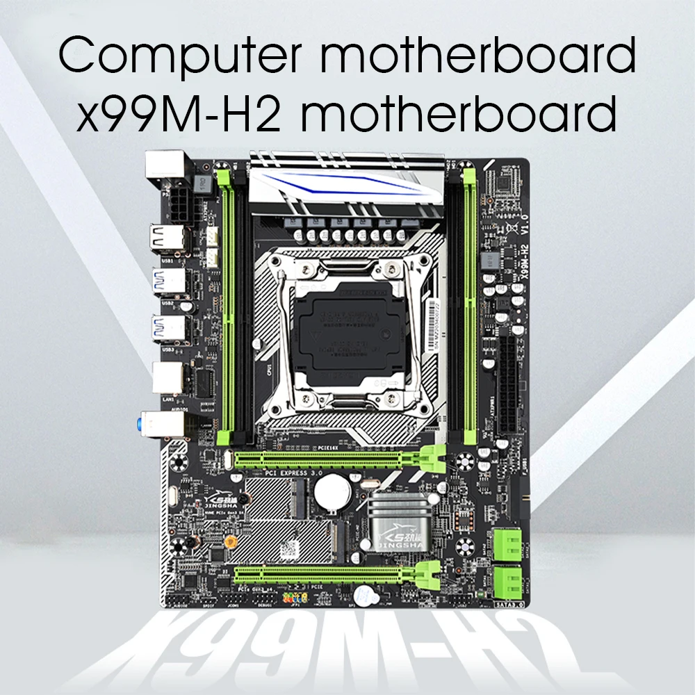Günstig X99M-H2 LGA2011-V3 Professionelle 4 Kanal DDR4 Desktop-Computer Motherboard Modul USB 3,0 M.2 WIFI NUME M.2 PCI-E 16X * 2