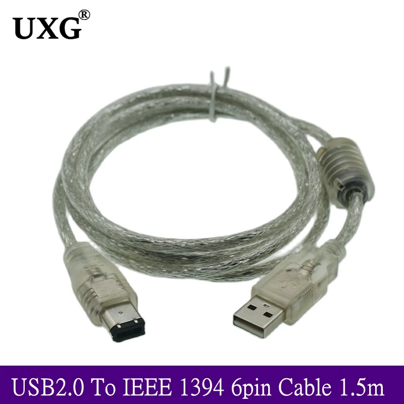 

IEEE 1394 Cables Computer USB To 1394 6pin Data Cable Digital Camera Camera DV 1394 Large Port Data Cable 1.5m 5ft