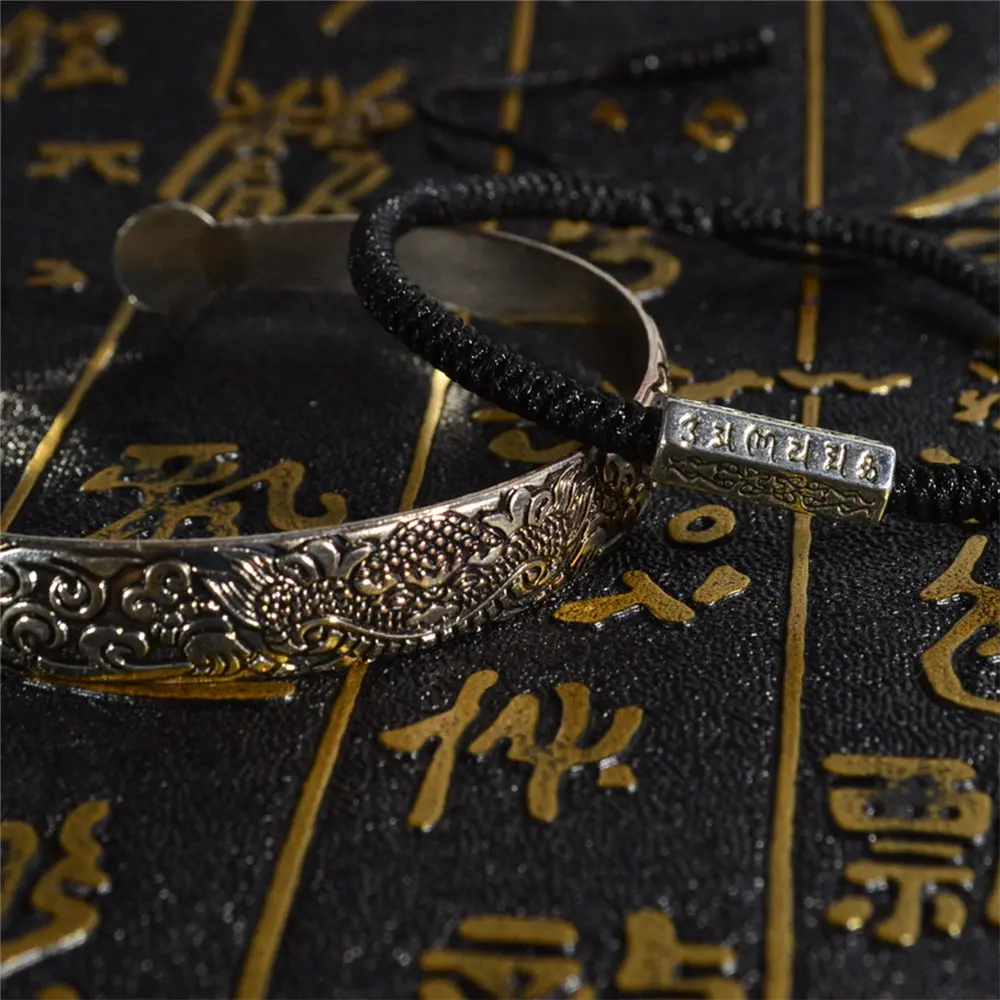 Feng Shui Kylin браслет Удачи амулет для мужчин женщин тканые нить веревочными Lucky