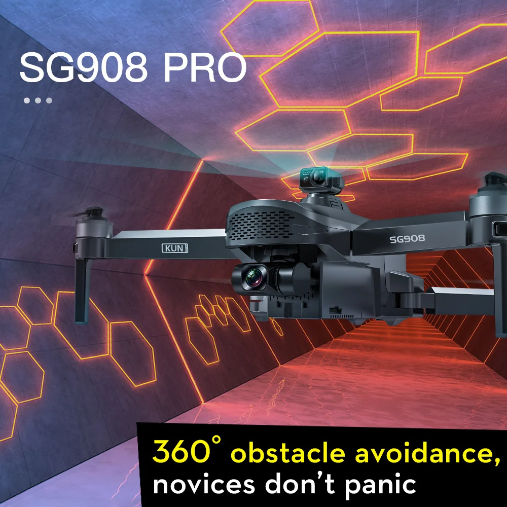 Дрон ZLRC SG908 Pro/MAX складной Квадрокоптер 50X 3 оси 4K Wi-Fi GPS FPV | Игрушки и хобби