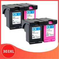 4Pack 303XL Compatible Ink Cartridge for hp303 Replacement For HP 303 xl Envy Photo 6220 6230 6232 6234 7130 7134 7830 Printer