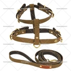 Роскошный модный поводок из искусственной кожи для маленьких собак чихуахуа поводок для французского бульдога мопса аксессуары для собак LC0271