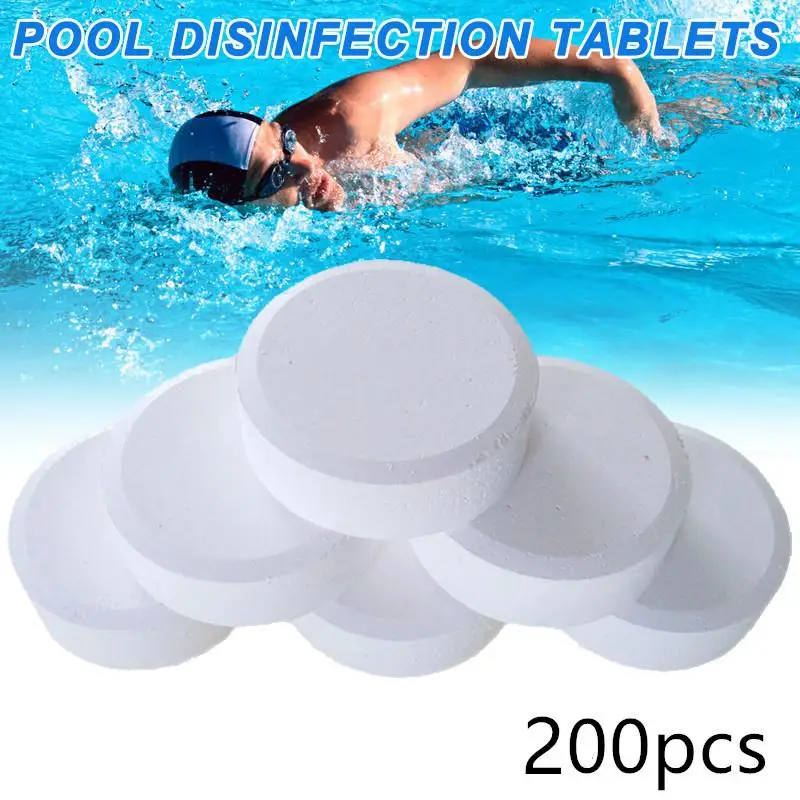 

Chlorine Tablets 100/200Pcs Instant Disinfection Sunlight for Pool Tub Car Kitchen Solid Cleaner Effervescent Cleaning Spray
