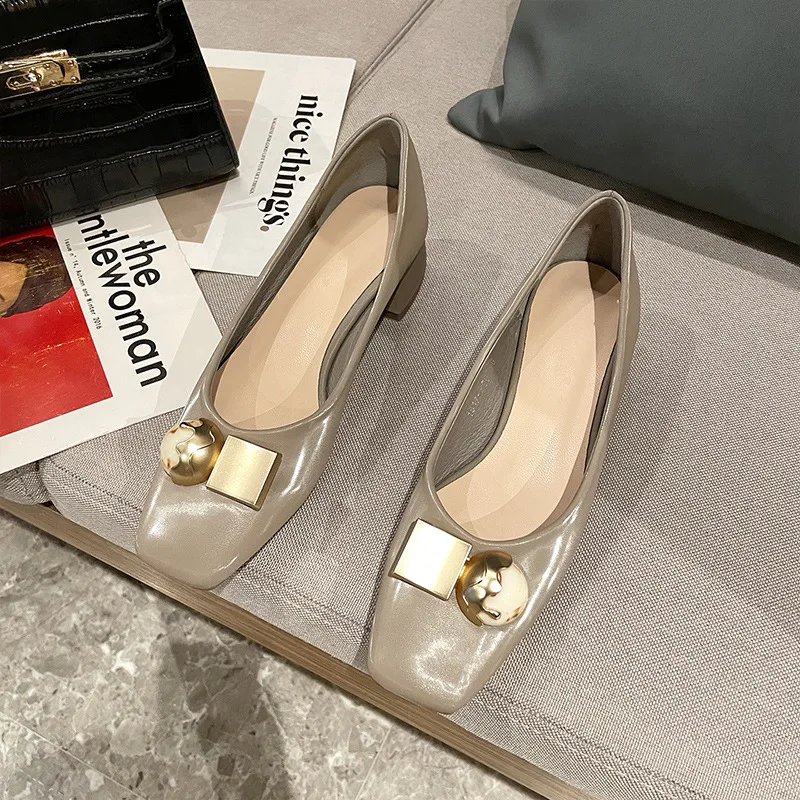 

Block Heels For Women Pumps Comfortable High-Heeled Shoes Shallow Mouth Square Toe Lace-Up 2021 Slip On Sandals Ladies Chunky Ca