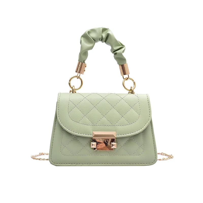 

Ladies bag small bag female 2021 new simple fashion retro single shoulder all-match messenger bag lattice chain female bag
