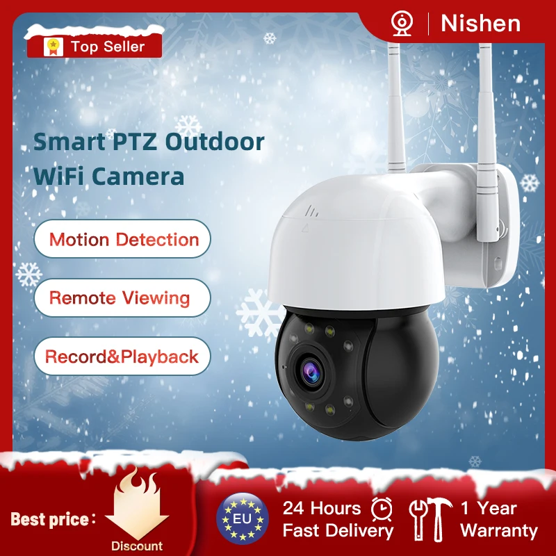 Ip-камера купольная 1080P HD PTZ Wi-Fi ночное видение | Безопасность и защита