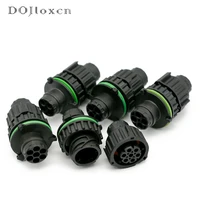 151020 set 2 3 4 6 7 pin round howo a7 odometer speed sensor black male female plug sealed wiring connector 967650 2 967650 1