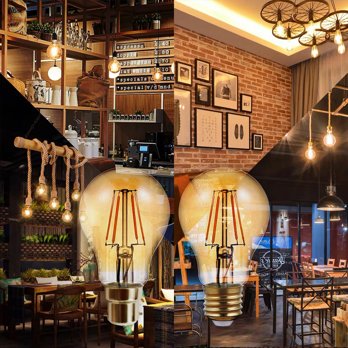 Ретро Винтаж Эдисон лампы E27 B22 220 В ампулы лампа Эдисона накаливания светильник