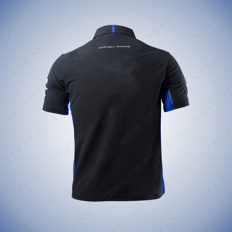 

NEW Motorcycle Moto Movistar Polo Shirt For Yamaha YZR M1 Team Polo shirt Men's Motorsport Motorbike T shirt
