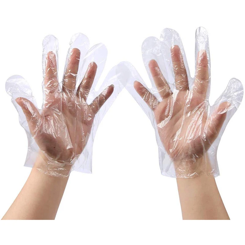 

Disposable Food Preparation Gloves-600 Plastic Food Safety Disposable Gloves, Food Handling, Transparent
