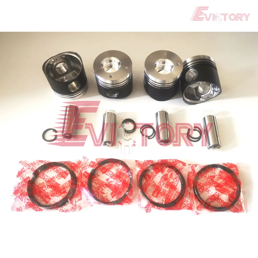 

Engine rebuild kit For Mitsubishi K4F piston+piston ring + full cylinder head gasket kit +main bearing con rod bearing