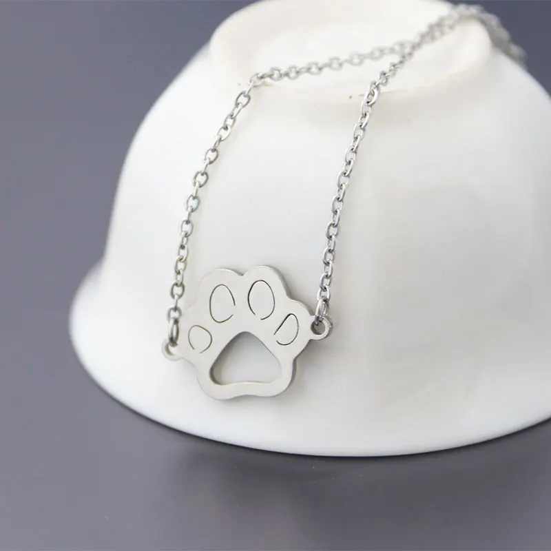 Браслеты дружбы-новый дизайн кошачья лапа браслет из нержавеющей стали на заказ