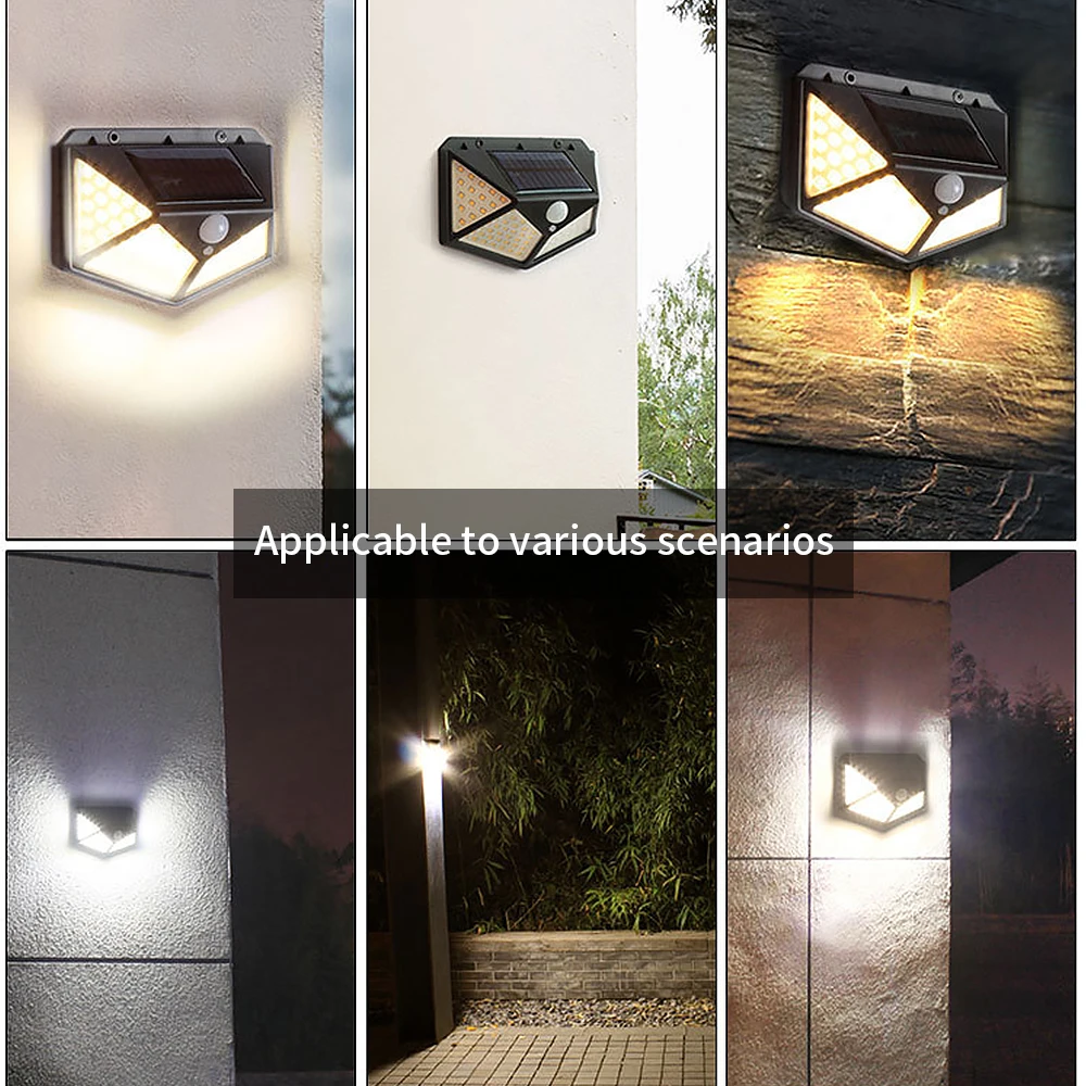 

Solar Rechargeable Courtyard Street Lamp Waterproof Garden Lamp For Garden Decoration Wall Street Lighting Wall Light