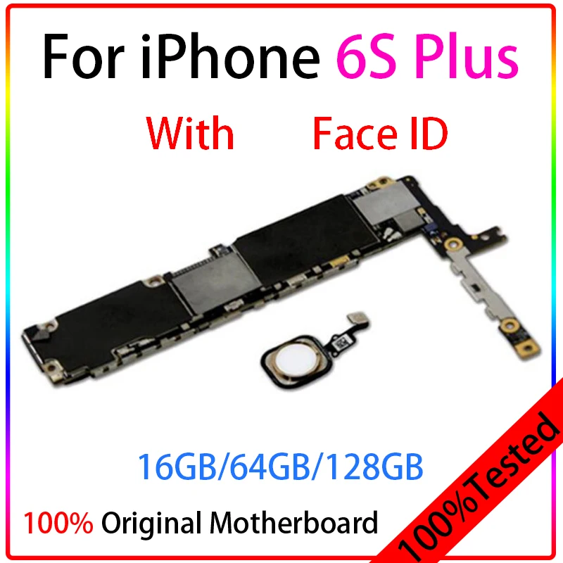 100%Original unlock For iPhone 6/6 Plus/6s/6s Plus Motherboard No touch ID Logic Board With Chips IOS System full tester iPhone6 | Мобильные