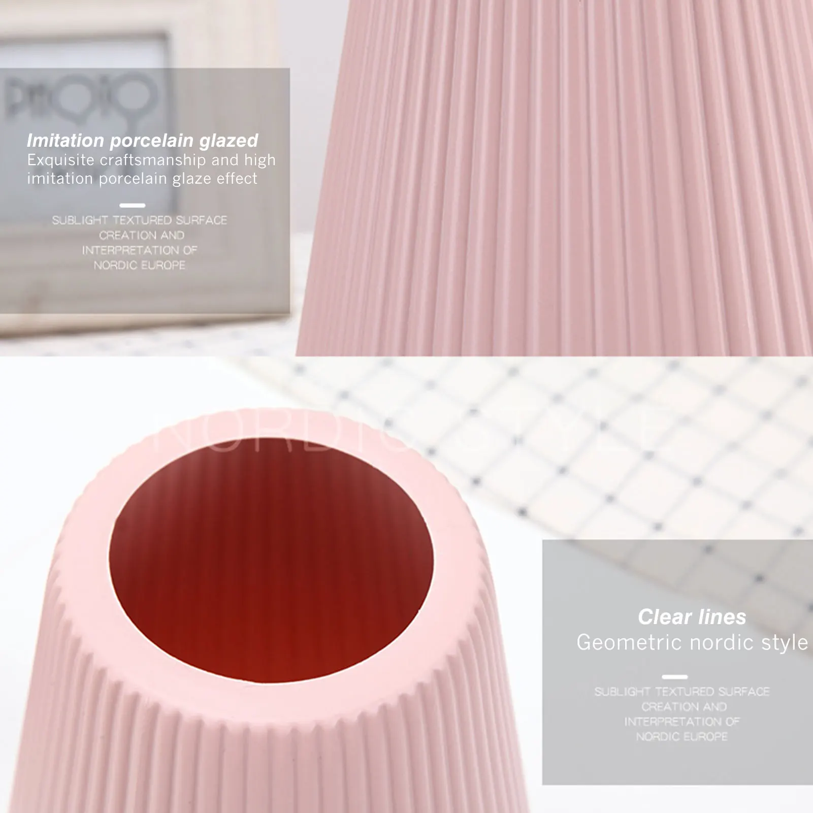 

Nordic Plastic Imitation Glaze Vase Anti-ceramic Face Vase Modern Minimalist Abstract Flower Arrangement Home Decoration Florero