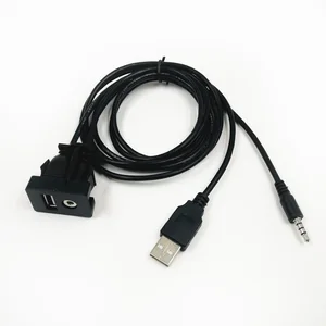 Переходник для автомобильного радиоприемника, кабель USB AUX, автомобильная аудиосистема, удлинитель проводки для FORD, TOYOTA, BENZ