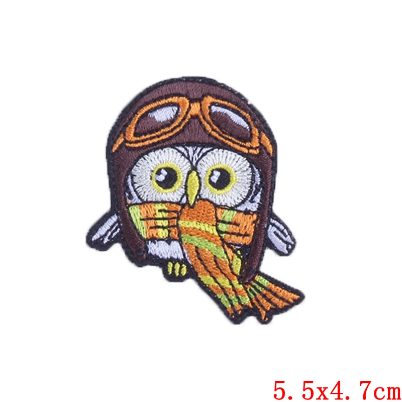 Патч с изображением милой совы вышитые патчи для одежды сделай сам Аппликации