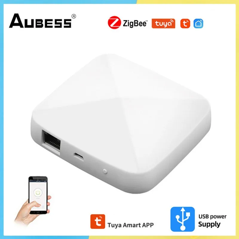 

Умный шлюз Tuya ZigBee, умный хаб с дистанционным голосовым управлением, совместим с Alexa Google Home, 3.0