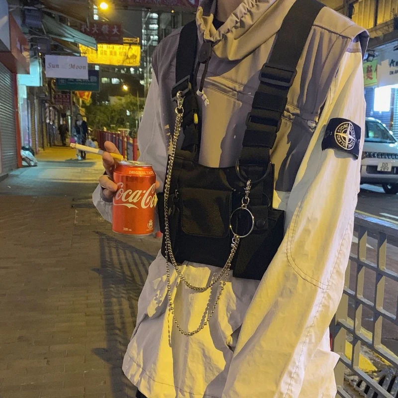 

Tactical Vest Nylon military Vest chest rig Pack Pouch Holster Tactical Harness walkie talkie radio Waist Pack for Two Way Radio