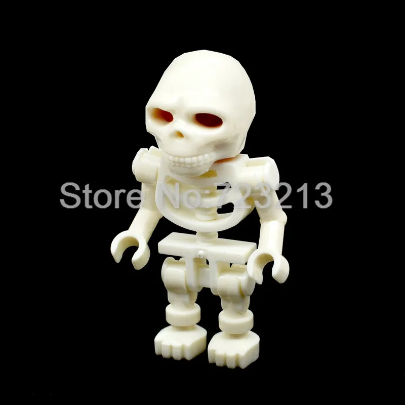 Skull Man Одинокие пираты из Карибы, фигурка Салазара, мстительный капитан Джек Карина, Смитт, Генрих лесаро, набор строительных блоков, кирпичные игрушки - Цвет: Skull Man