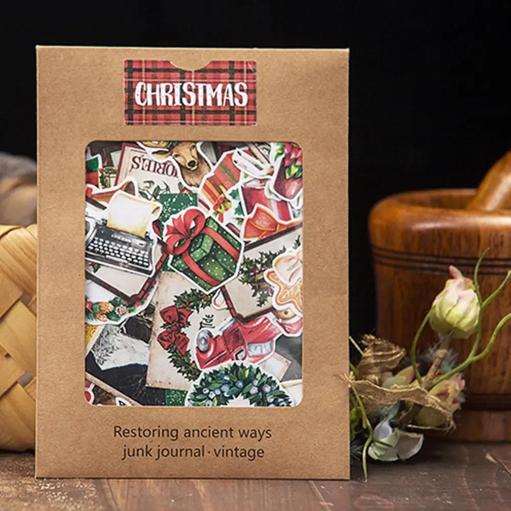 Винтажная Рождественская бирка \ Примечания билеты марки медведи Санта Клаус