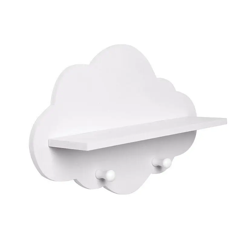 Креативный деревянный Органайзер в форме облака настенные подвесные крючки