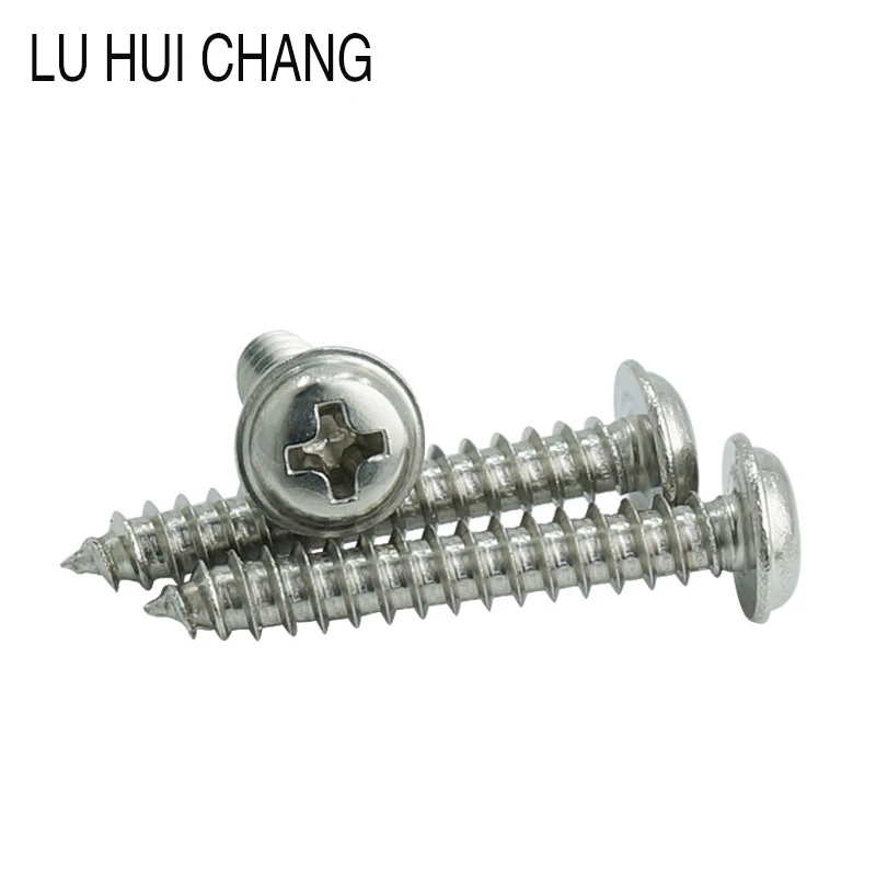 20 шт крест круглая головка 304 нержавеющая сталь самонарезание с мягкими винтами