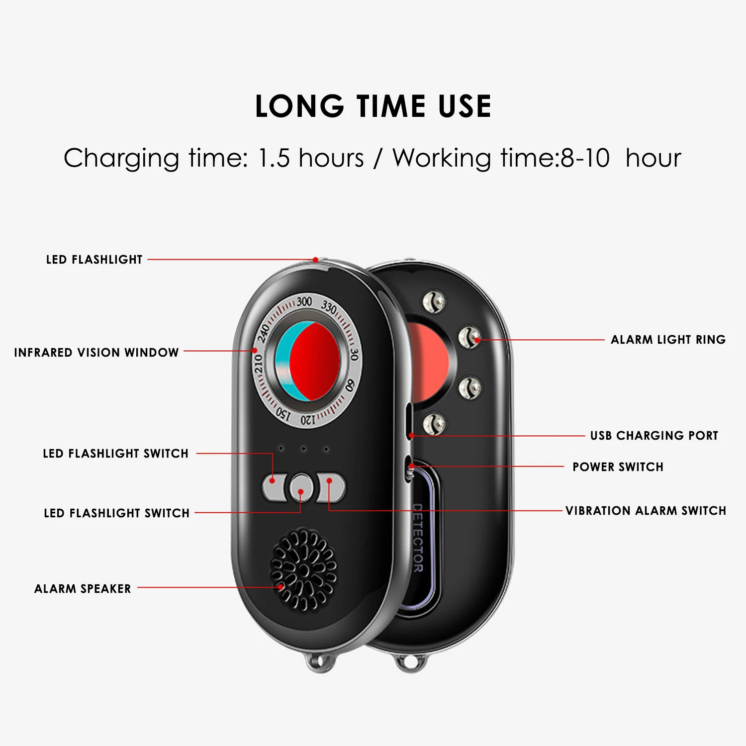 Мини-детектор скрытой камеры K98 многофункциональный Антивор вибрация