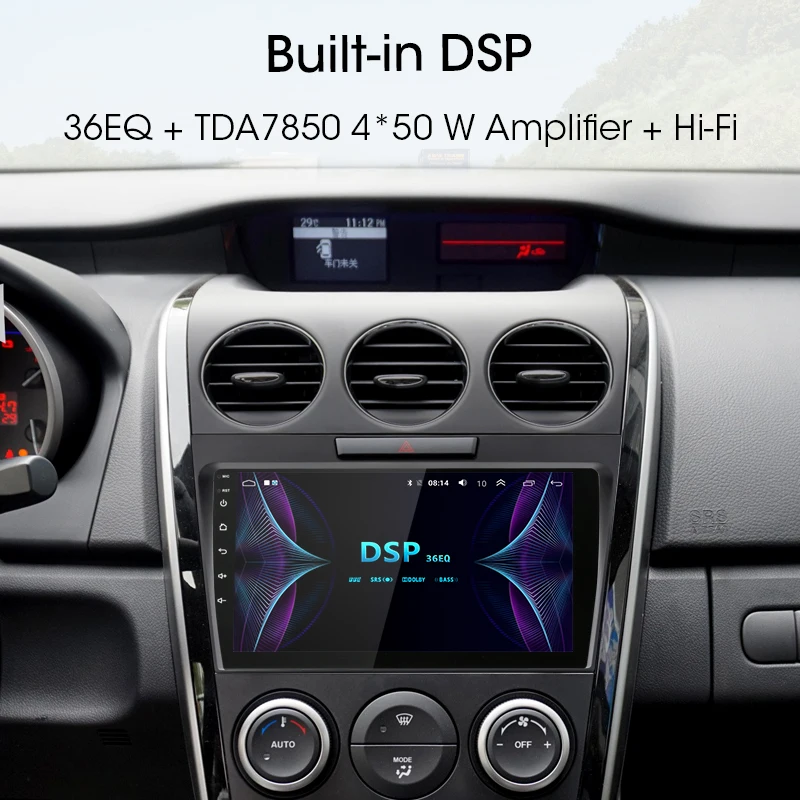 2 + 32G Android автомобильное радио для Mazda CX7 CX-7 CX 7 ER 2008-2015 RDS DSP сенсорный экран 4G WIFI