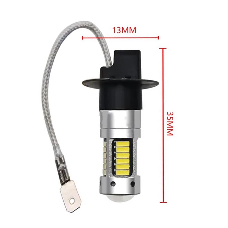 2шт Led автомобиль чрезвычайно яркий декодирование H1 H3 4014 30smd передние