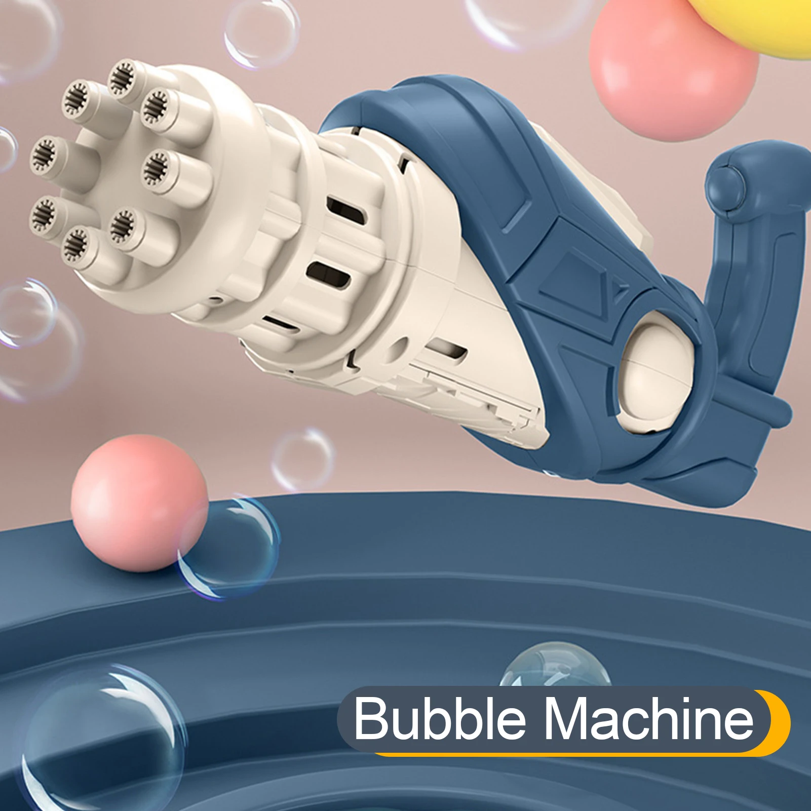 

Kids Automatic Gatling Bubble Gun Toys Summer Soap Water Bubble Machine 8 Hole Electric Bubble Machine For Children Gift Toys