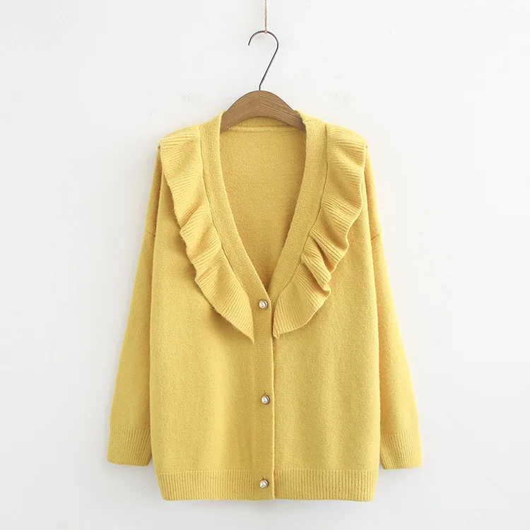 Повседневные свитера размера плюс осень 2019 женские модные свободные вязаные