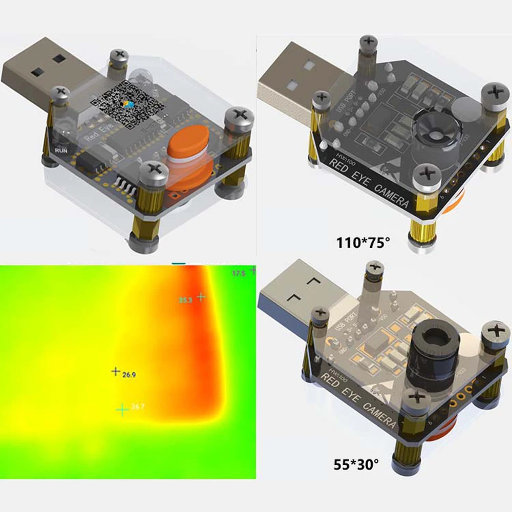 Инфракрасный Imager IFD-x Red Eye камера MLX90640 512*384 разрешение тепловизор термометр
