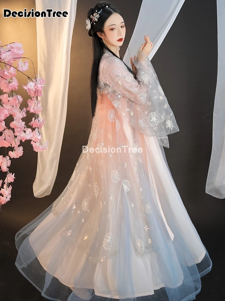 

Традиционный китайский костюм ханьфу для женщин, платье, танцевальный костюм, одежда ханьфу, древний костюм династии Тан, 2021
