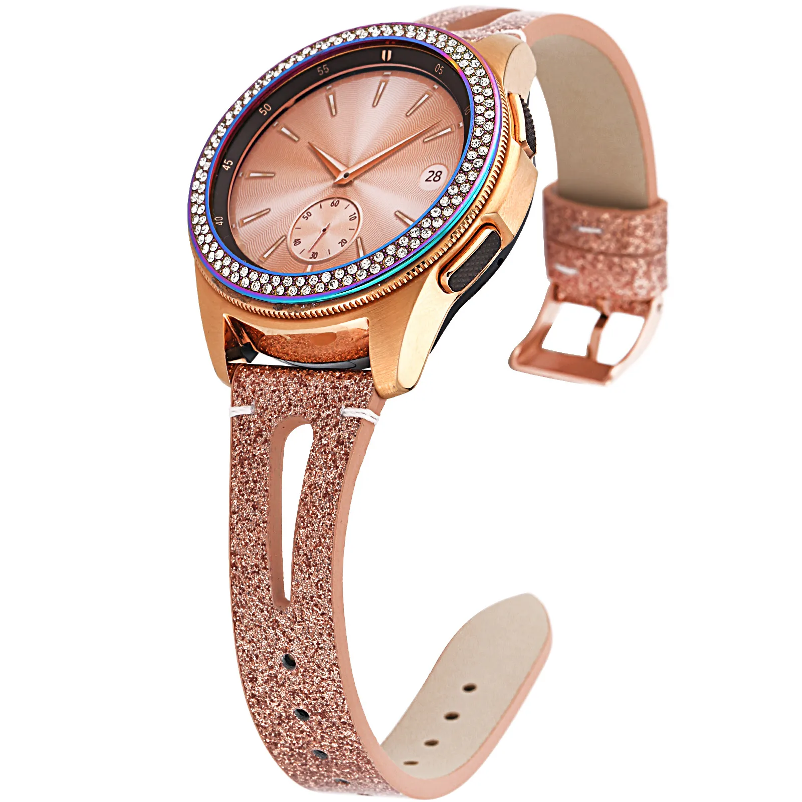 20mm Slim Genuine Leather Band Strap for Samsung Galaxy Watch Active 2/Watch3 41mm Strap for Galaxy watch 42mm accessories