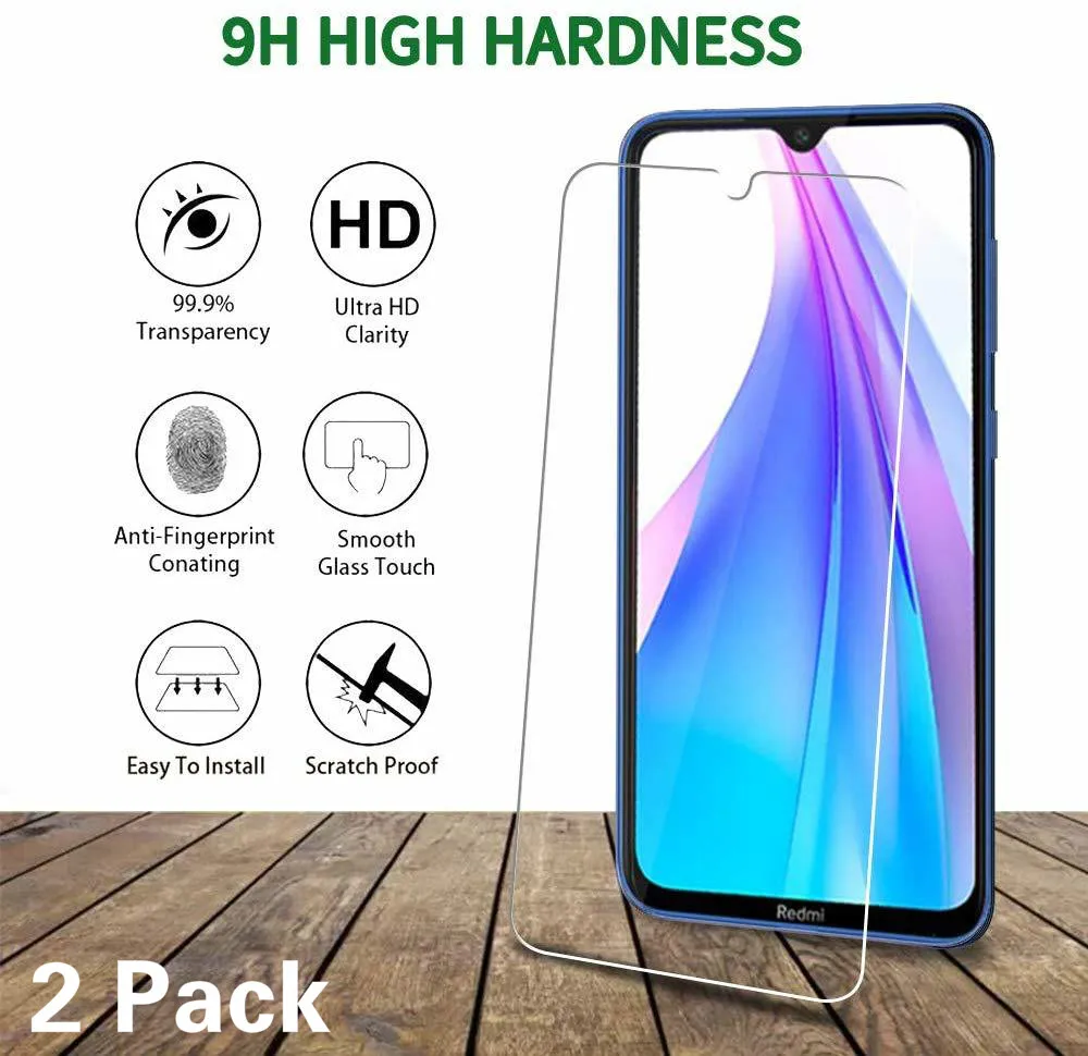 2 шт протектор экрана из закаленного стекла для Xiaomi Redmi Note 9s 8T стекло Redmi/10 защита 10X