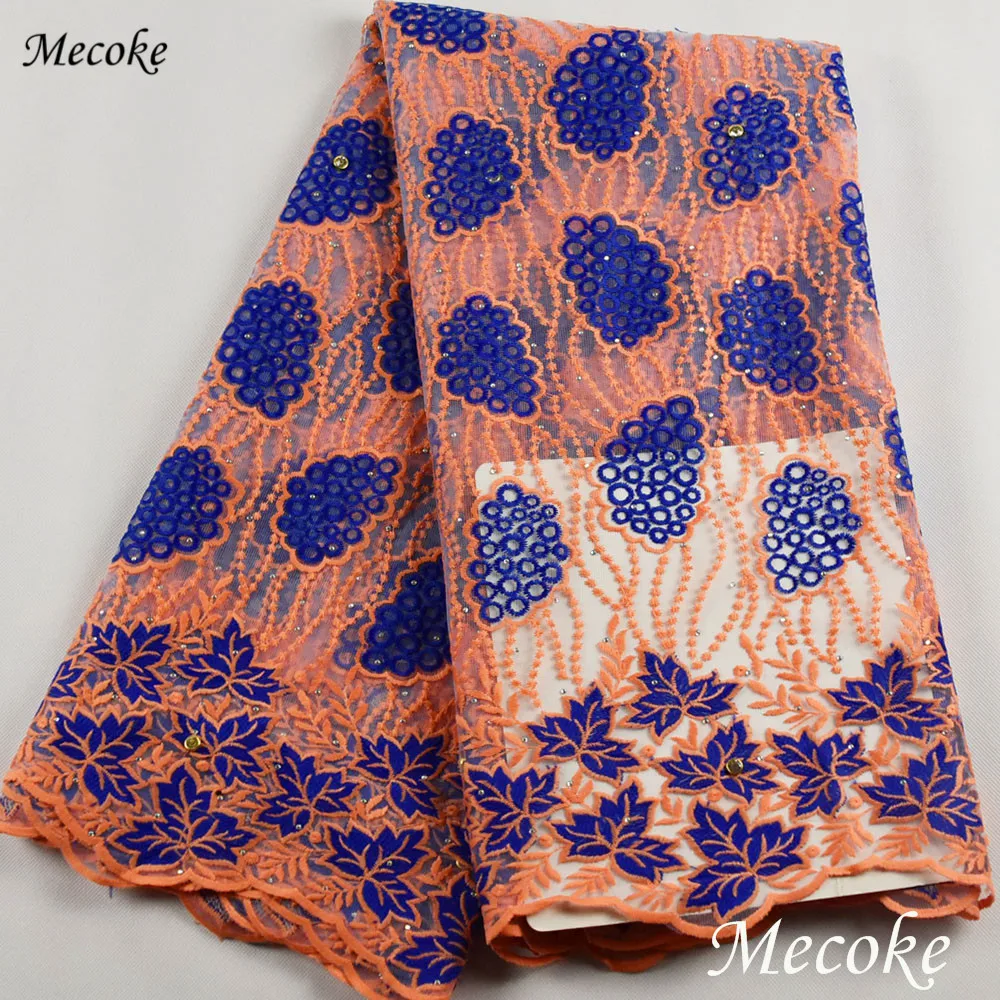 Новое поступление 2019 Африканское Сетчатое кружево с блестками французская