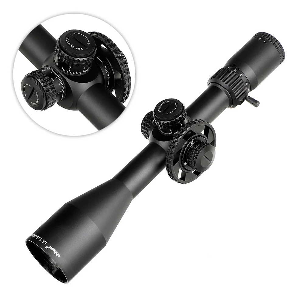

ohhunt LR 5.75-34x50 SFIR Riflescope Mil Dot Glass Etched Reticle Side Parallax Tactical Optical Sights Turret Reset Lock Scope